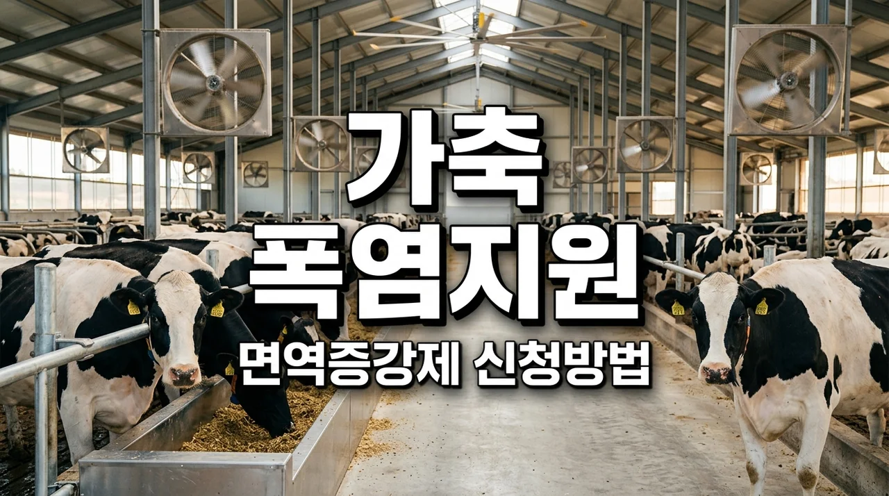 폭염대비 가축 면역증강제 지원 대상 및 신청방법 완벽 정리