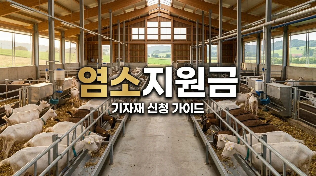 염소 농가 기자재 지원 대상 및 신청방법! 사료 급여기 급수기 지원금 총정리