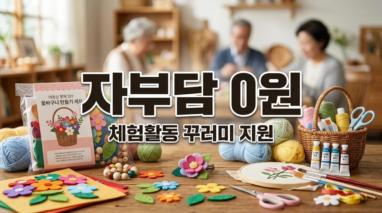 체험활동 꾸러미 자부담 0원! 경로당·복지시설 전액 지원 신청방법 총정리