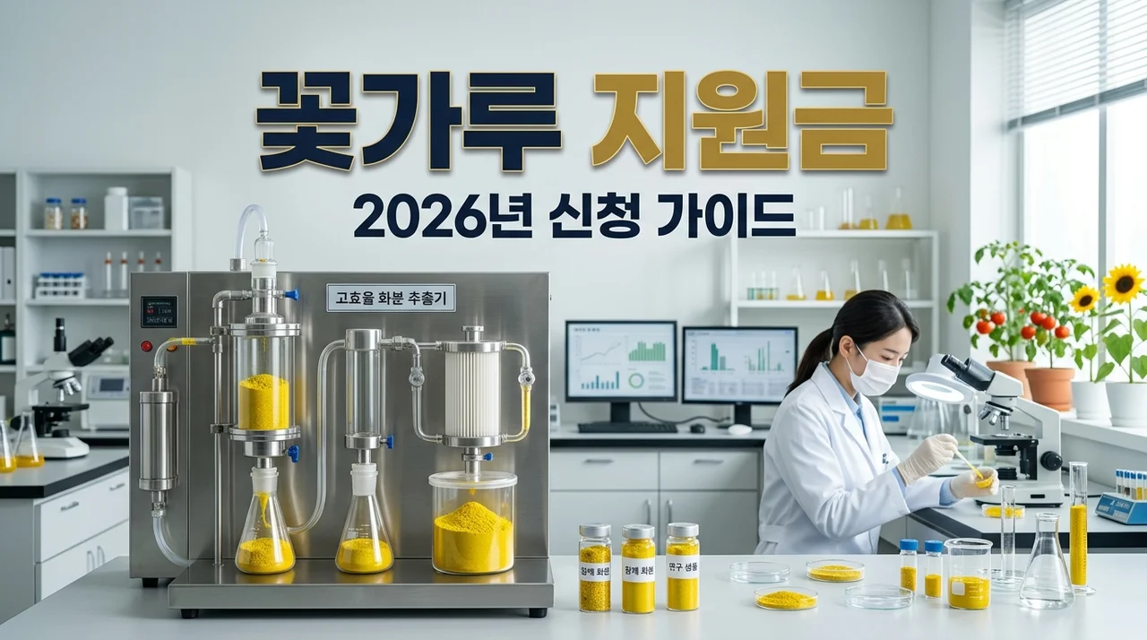 2026 농업법인 꽃가루 생산 장비 및 관리시설 설치 지원금 신청 방법