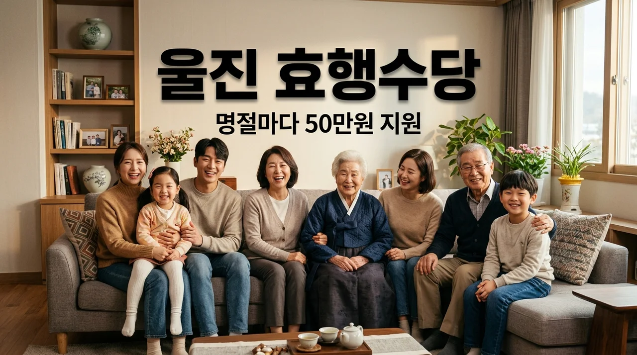 울진 4대 가족 효행수당 조건 및 신청 방법 (명절마다 50만원)