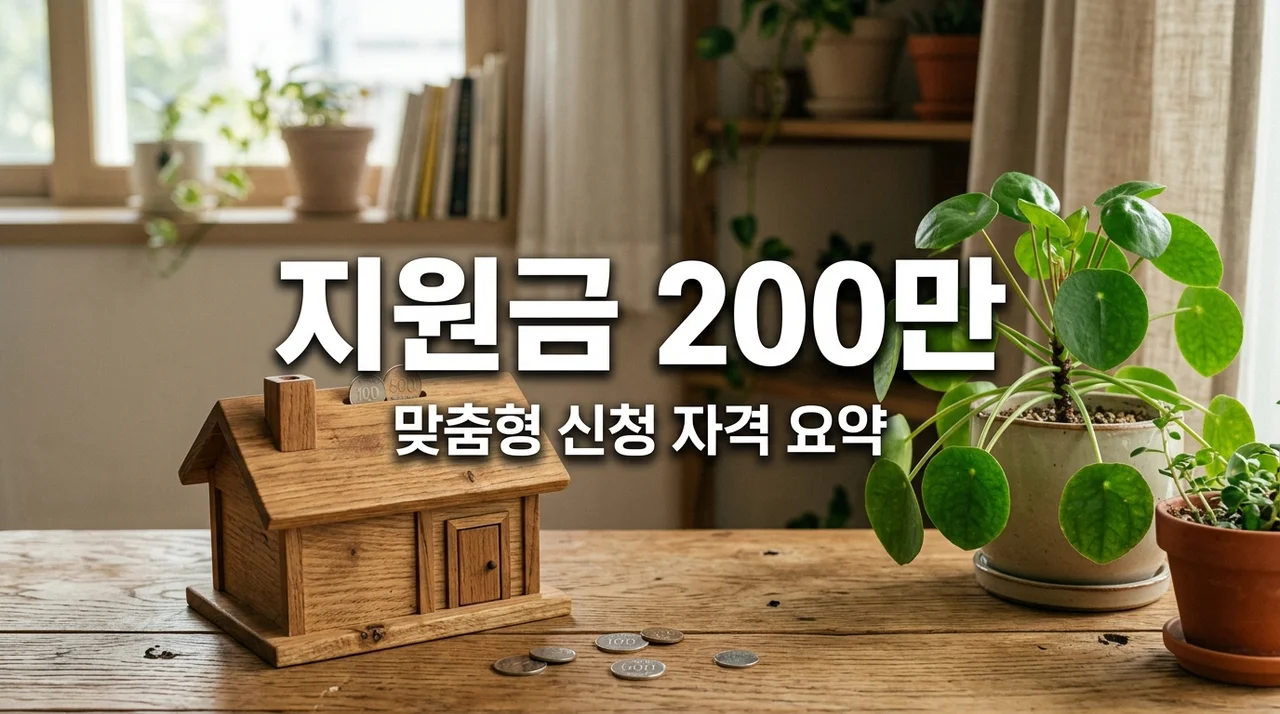 저소득층 맞춤형 지원금 최대 200만원 항목별 신청자격 및 신청방법