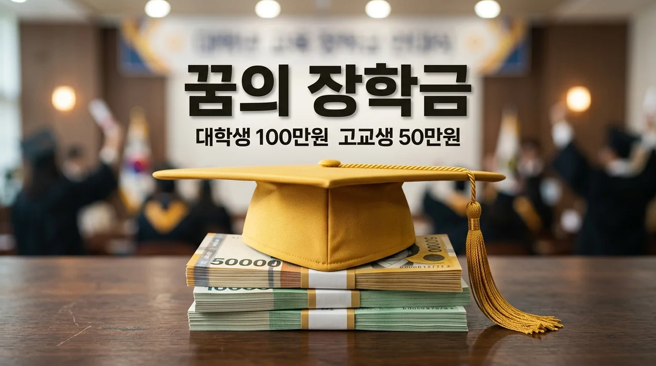저소득층 성적 우수 장학금 신청 방법: 대학생 100만원 고교생 50만원 지원