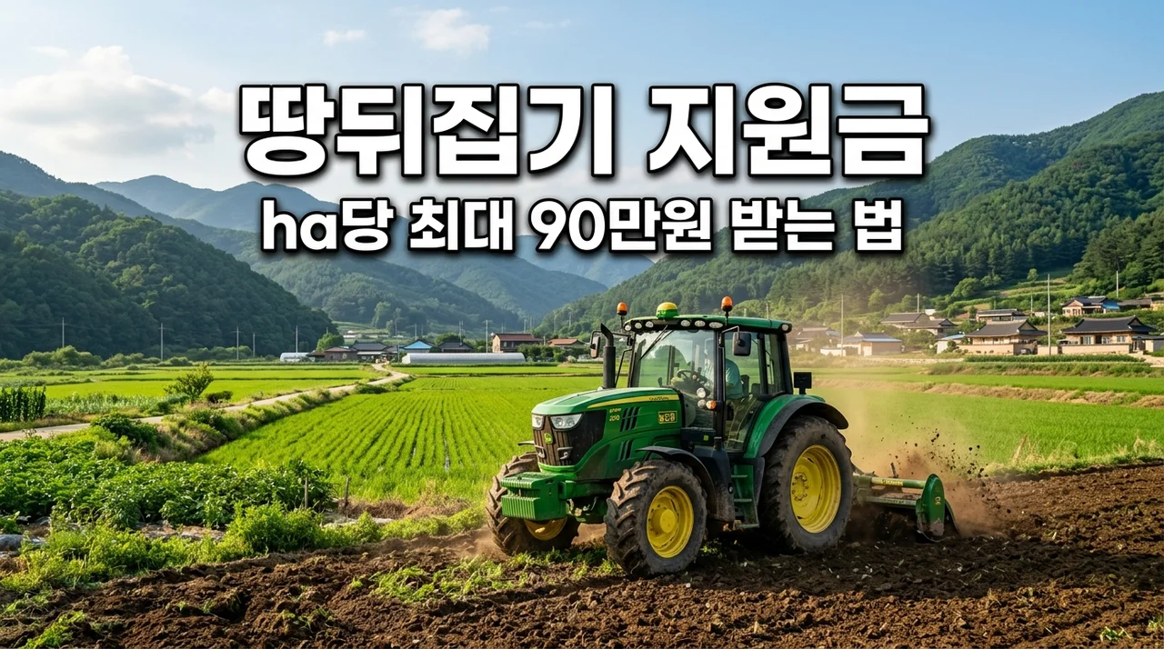봉화 친환경 농가 땅뒤집기 지원금 ha당 90만원 신청자격 및 방법