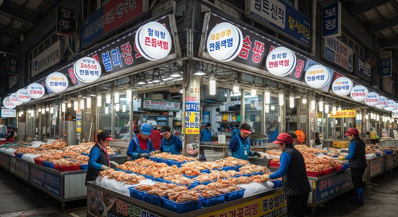대게 먹고 전통시장 가고! 주요 사용처 가맹점 안내