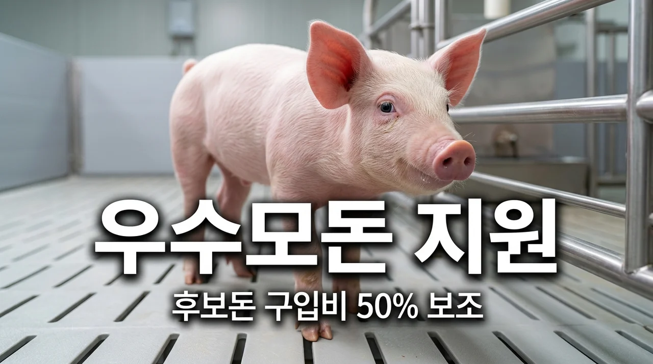 우수모돈 농가보급사업 2026년 양돈 농가 후보돈 구입 비용 지원 신청 방법