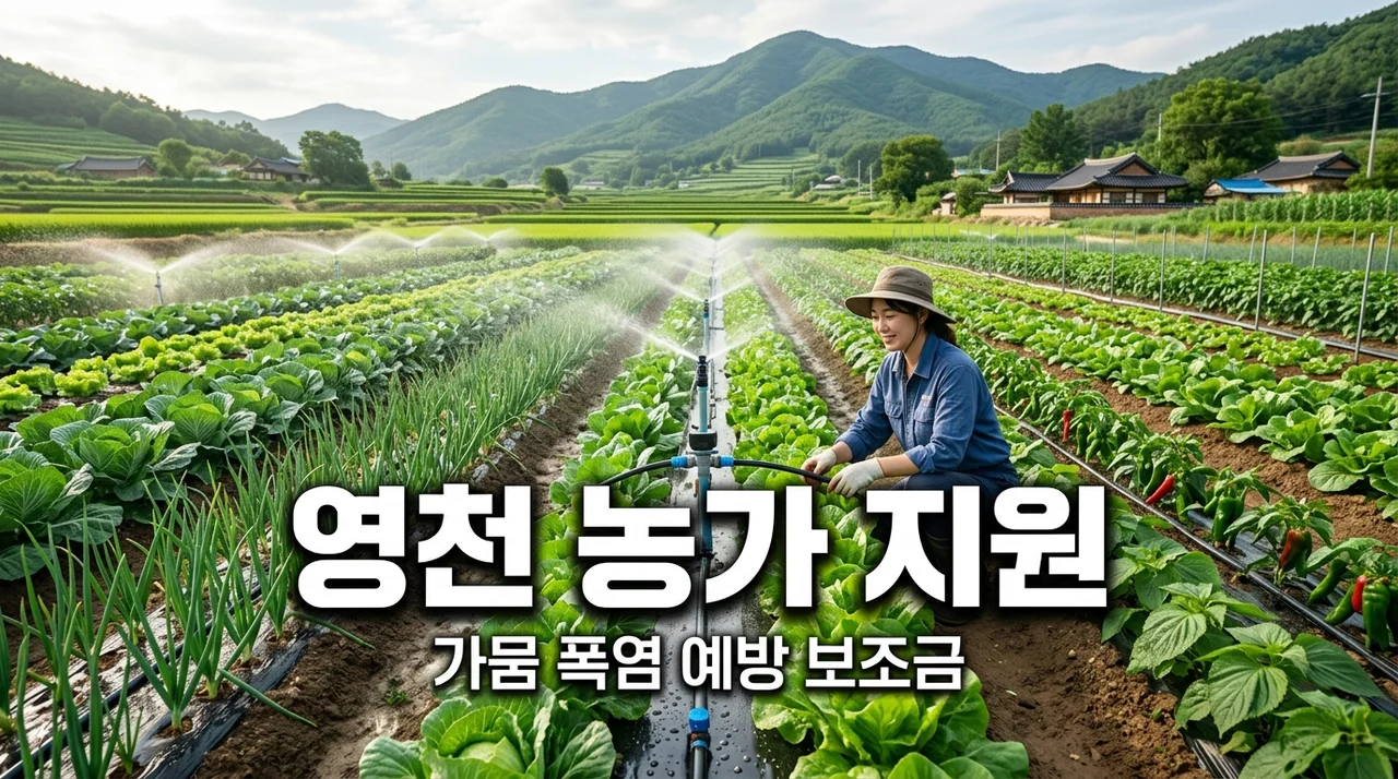 영천시 밭작물 가뭄 폭염 예방 지원 신청방법 및 보조금 총정리 (2026 최신)