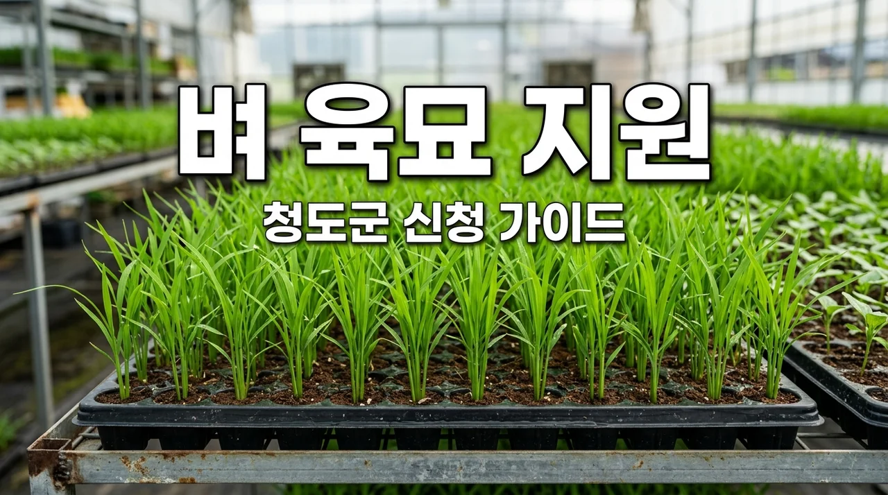 청도군 벼 육묘용 상토 및 육묘매트 지원 신청방법 및 혜택 총정리