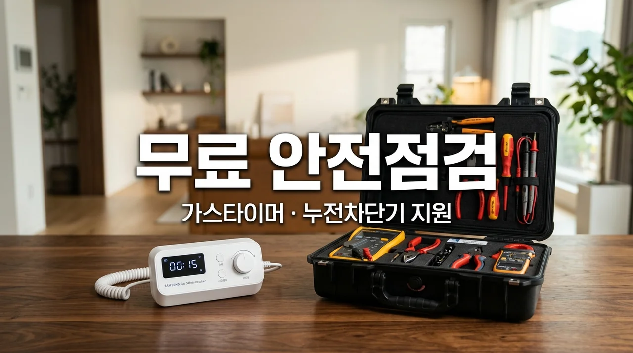 2026 안전취약가구 무료 안전점검 신청방법! 가스타이머 누전차단기 무료교체 대상 및 절차