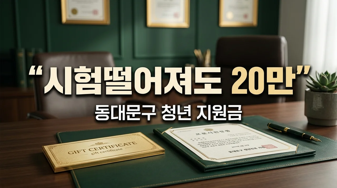 "시험 떨어져도 20만원?" 동대문구 자격취득 활동비 지원 대상 및 서류 총정리