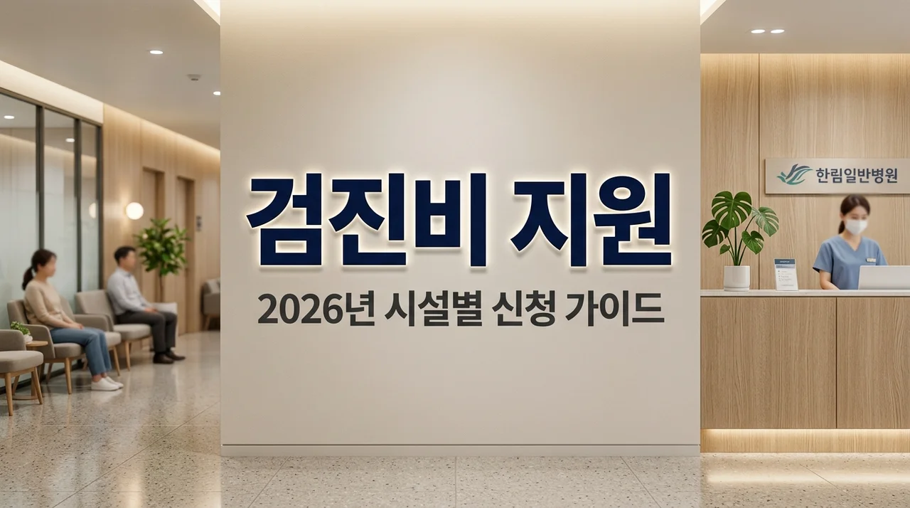 사회복지시설 건강검진비 지원 2026년 대상 및 시설별 신청 방법