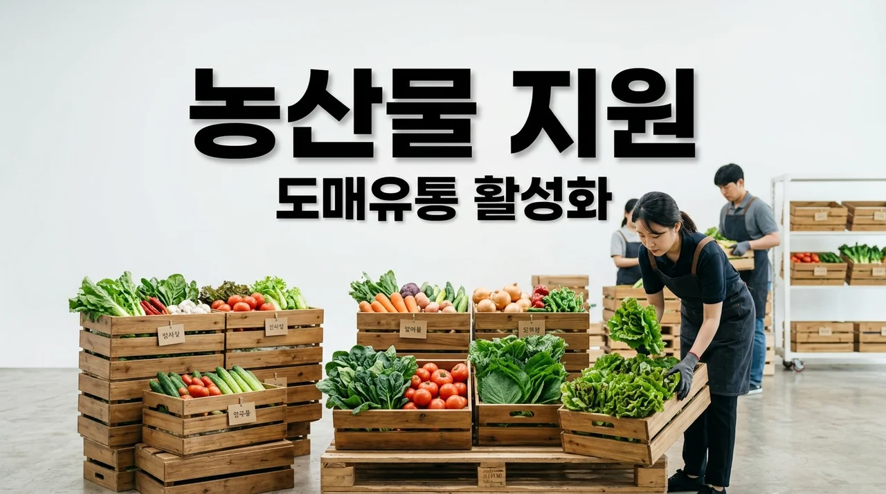 국내산 농산물 출하 돕습니다: 도매유통 활성화 지원 자격 및 서류 총정리