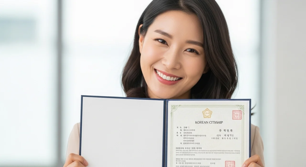 국적취득의 기쁨, 신안군에서 축하비를 드려요