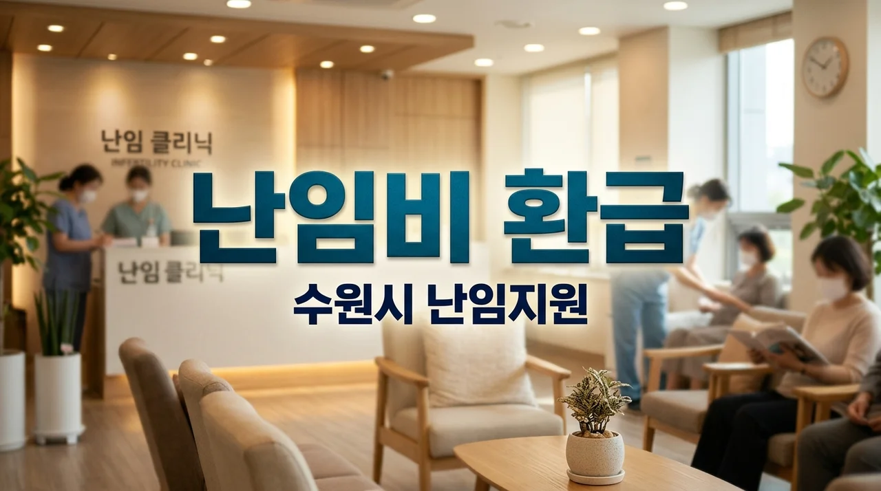 수원시 난임부부 필독! 시술비 지원금 남았다면 약값으로 돌려받으세요
