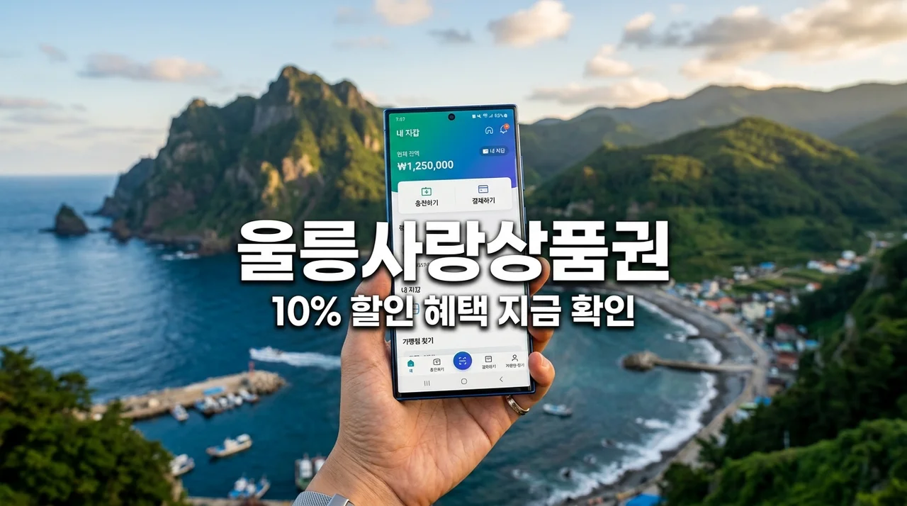 2026 울릉사랑상품권 구매 방법 및 10% 할인 혜택 안내 (CHAK 앱)