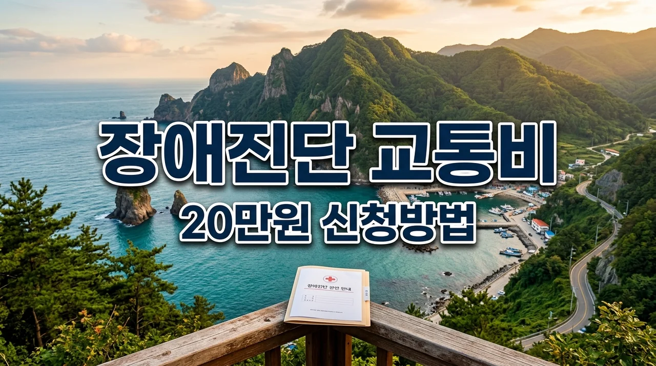 울릉군 장애진단 수진교통비 20만원 지원 신청 방법 및 서류 안내