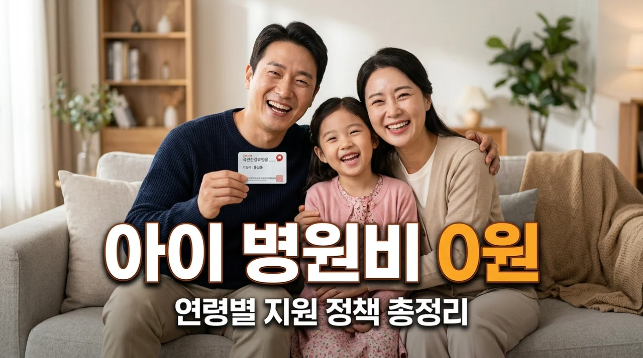 우리 아이 병원비 부담 덜어주는 효자 정책! 연령별 지원 비율 총정리