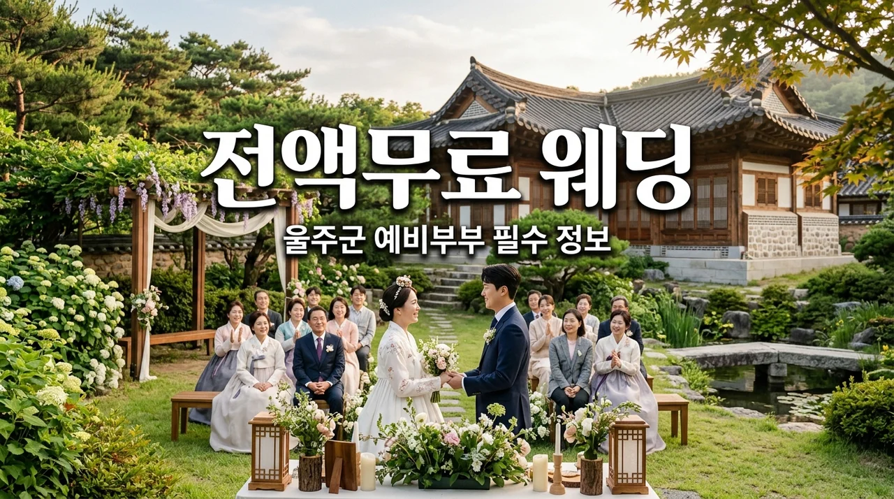 울주군 예비부부 주목! 야외 웨딩 장소부터 메이크업까지 전액 무료