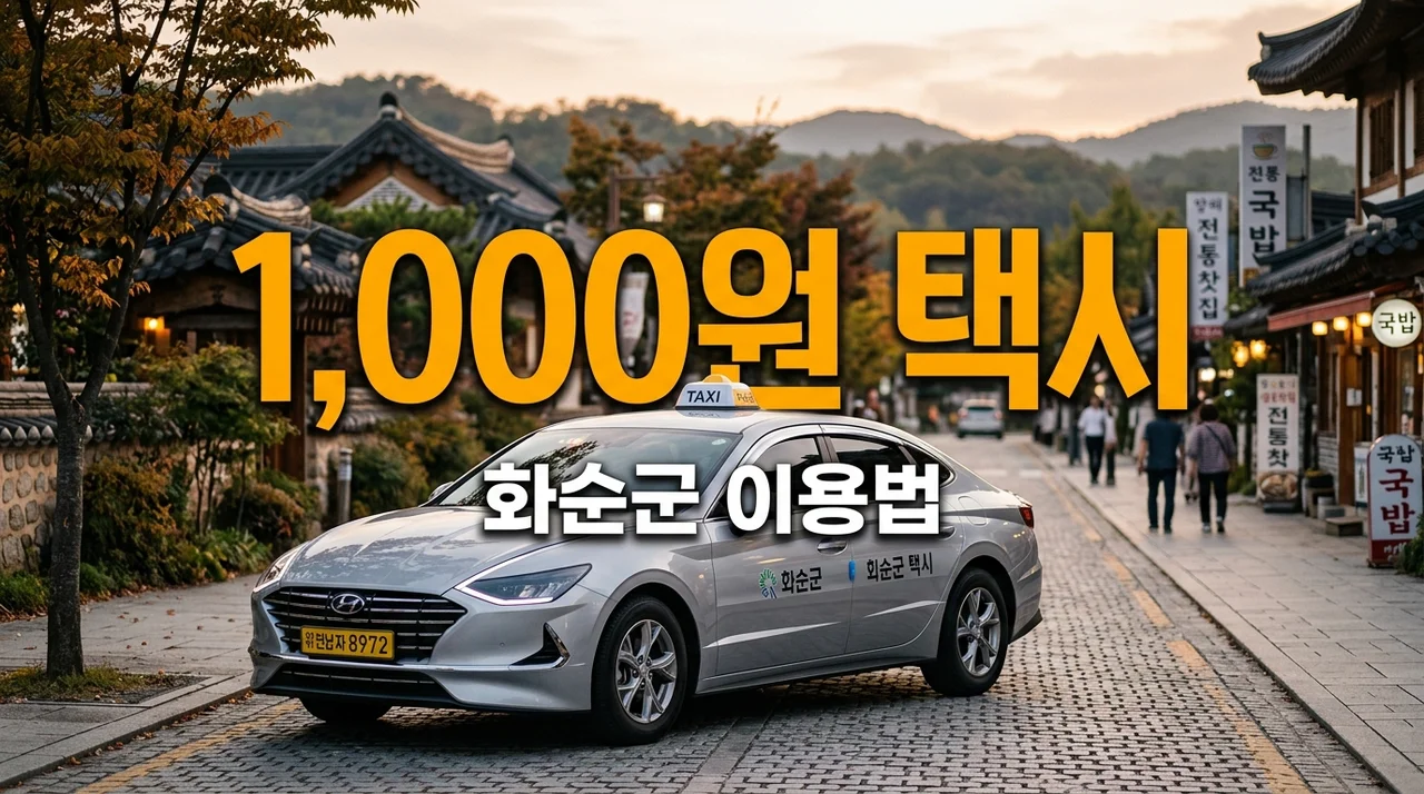 화순군 택시비 1,000원? 교통약자 바우처택시 이용법 총정리