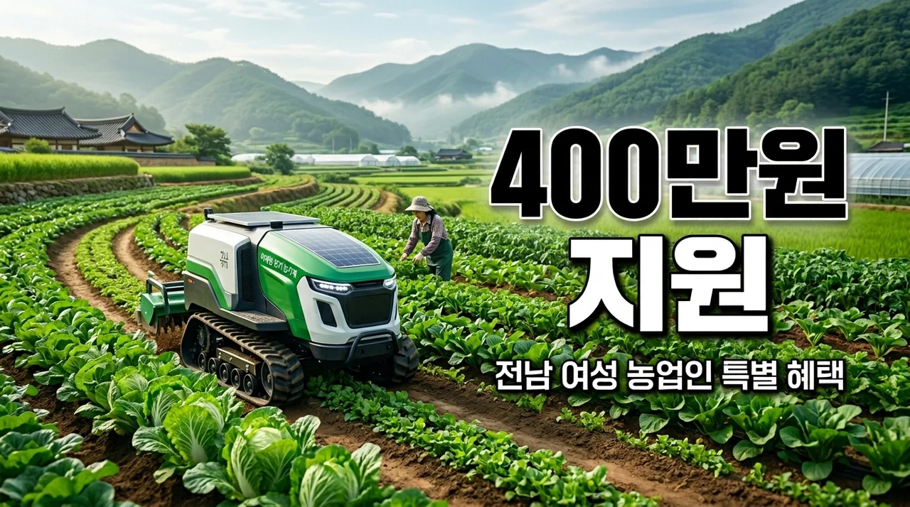 전남 농사 짓는 여성분들 주목! 소형 전기운반차 400만원 지원 혜택