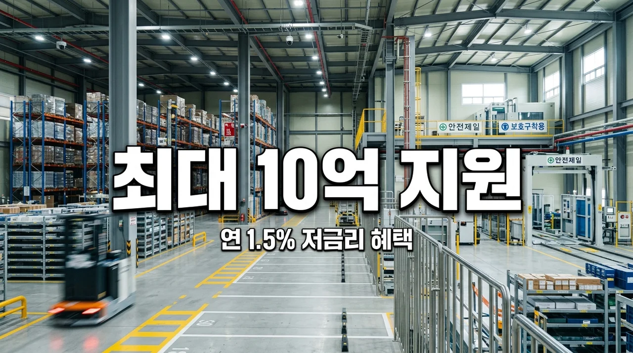내 사업장 안전 시설 교체, 연 1.5% 저금리로 10억까지 지원받는 법