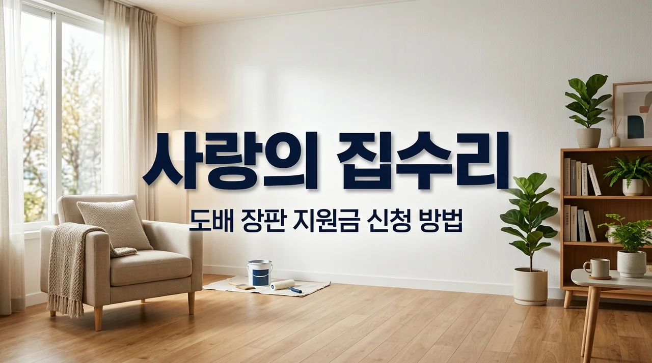 낡은 집 고민 끝! 도배 장판부터 욕실까지 사랑의 집수리 지원 방법