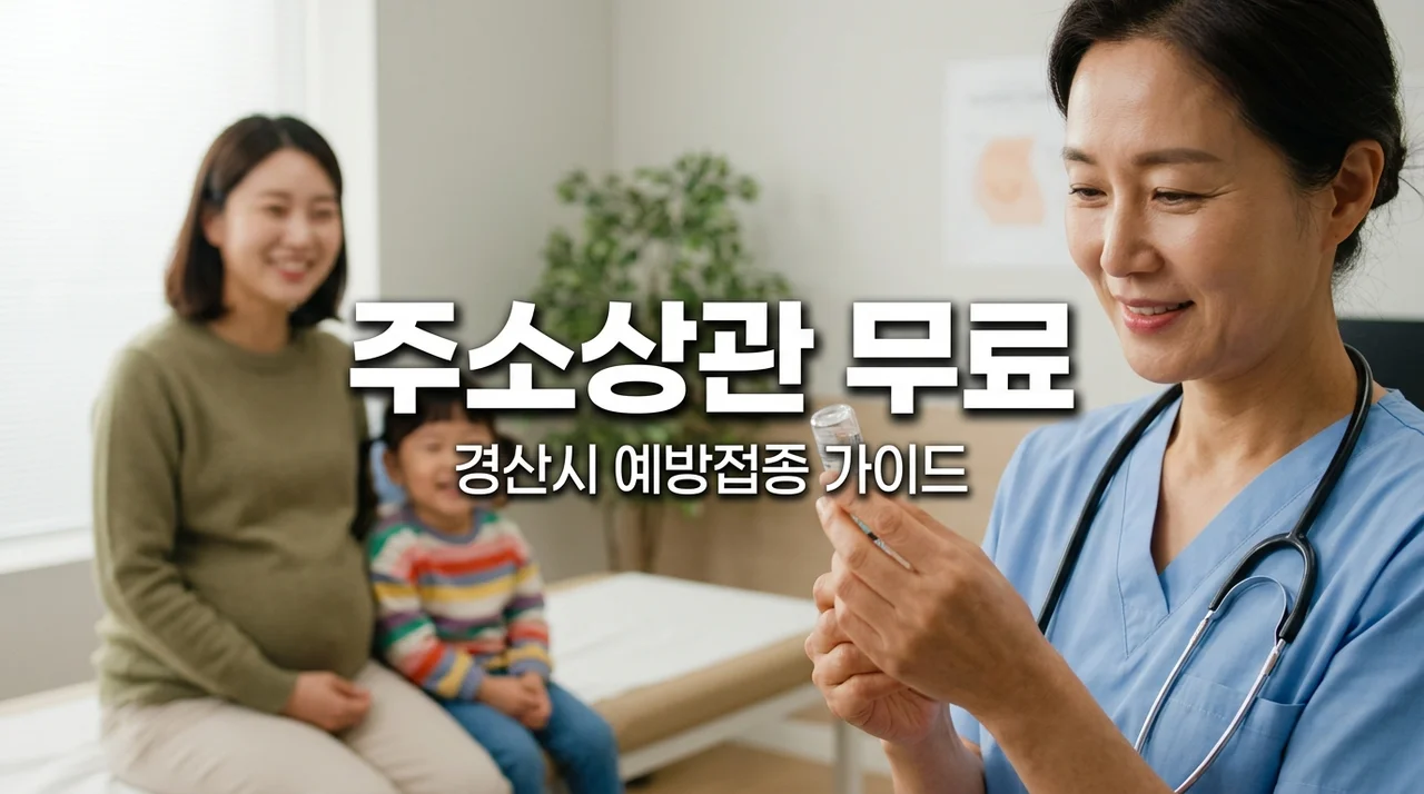 경산시 예방접종 지원, 주소지 상관없이 무료! 임신부·어린이 독감 접종 총정리