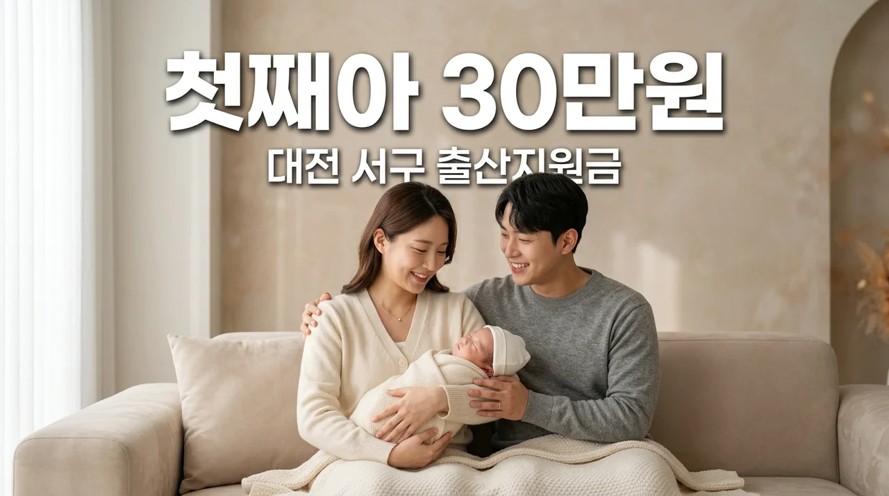 2026년 대전 서구 출산지원금 신청 방법 및 대상 (첫째아 30만원)