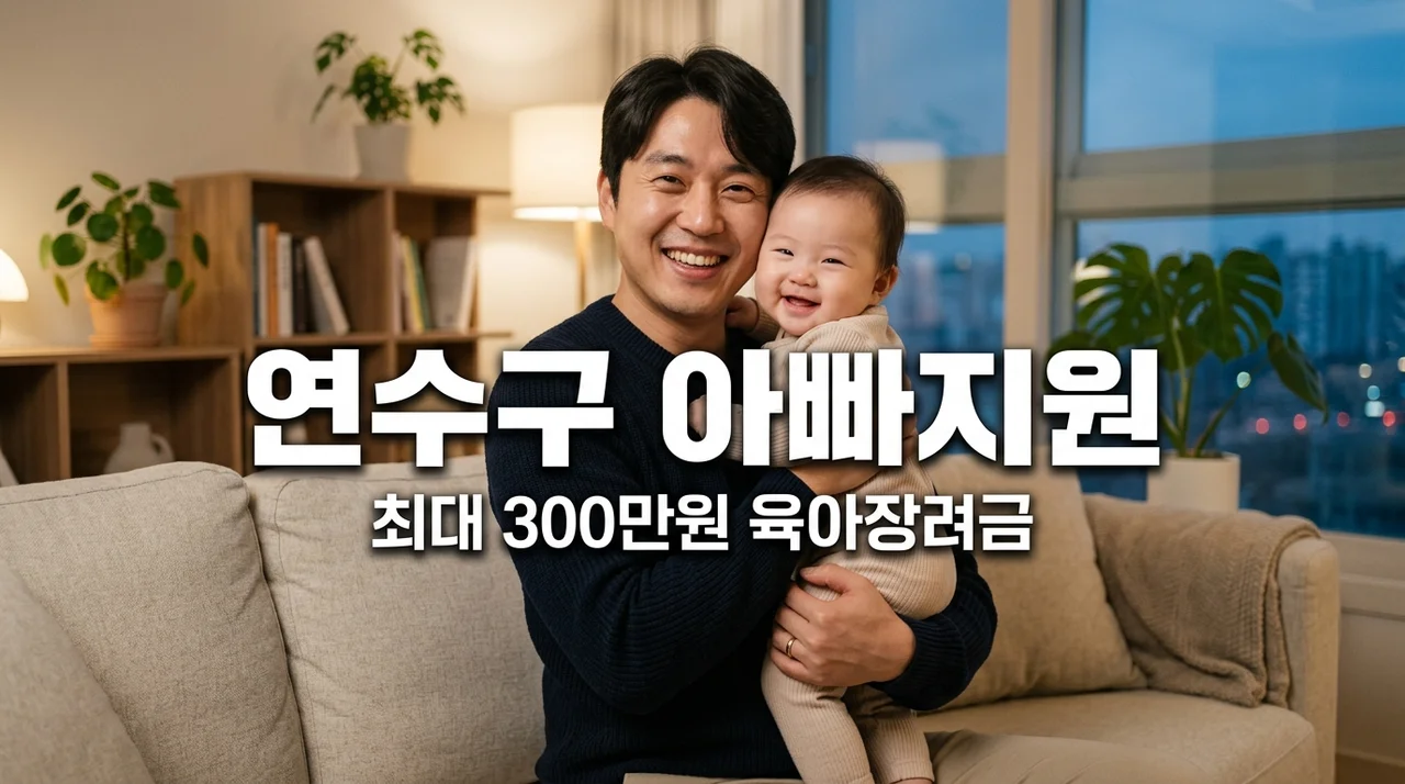 연수구 아빠 육아휴직 장려금 조건과 신청 방법! 최대 300만원 받기