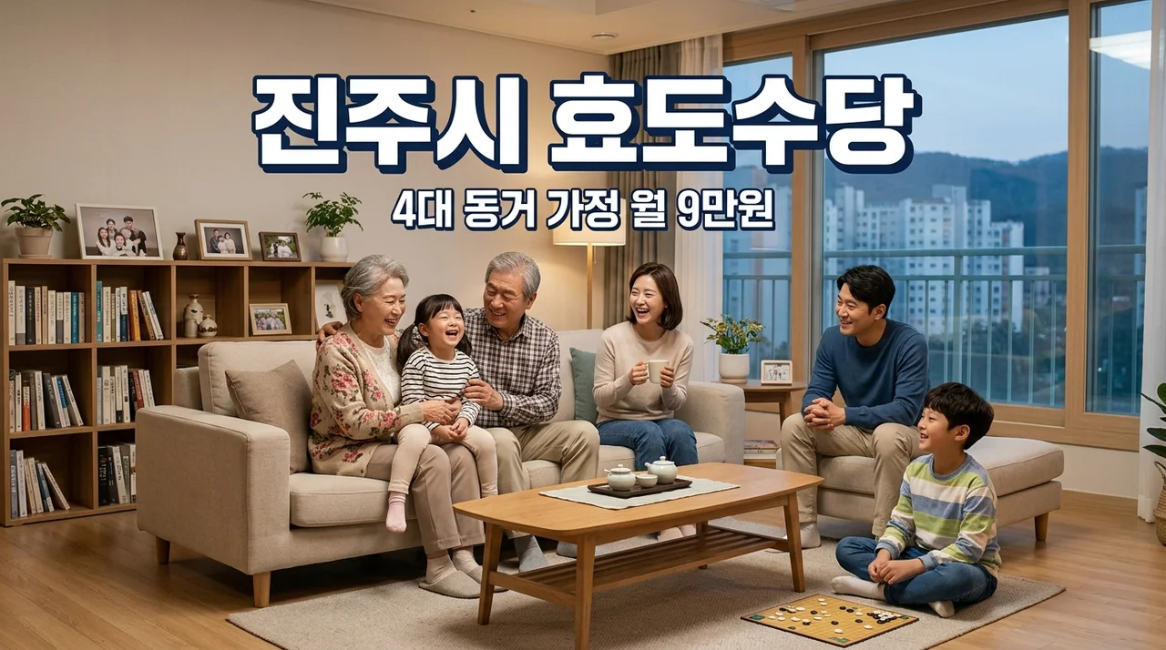 월 9만원 진주시 4대 동거 가정 복지 혜택 신청 방법 총정리