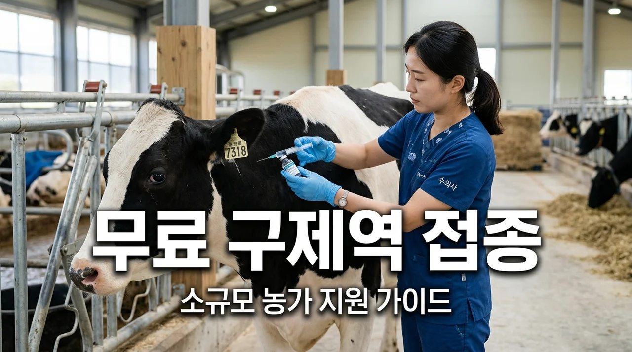 소규모 농가 구제역 예방접종 수의사 무료 시술 지원 대상 및 신청 방법 안내