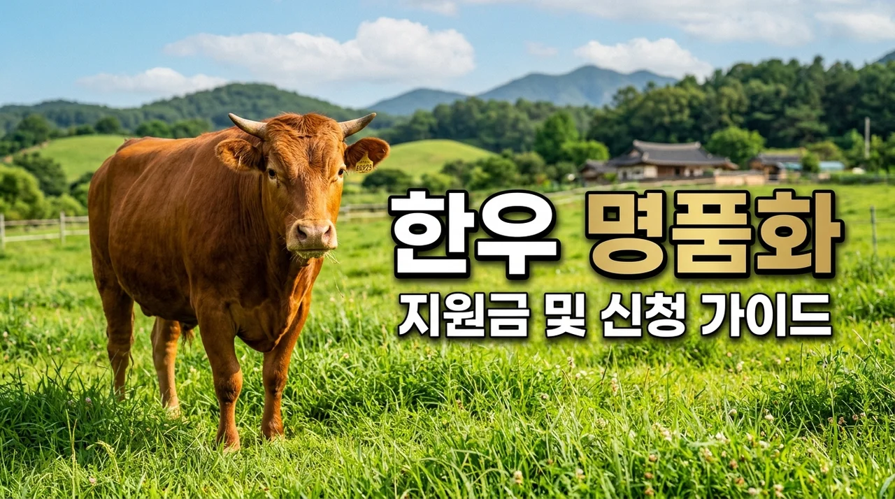 한우 명품화 지원 대상 신청방법 및 인공수정료 종축등록 비용 안내