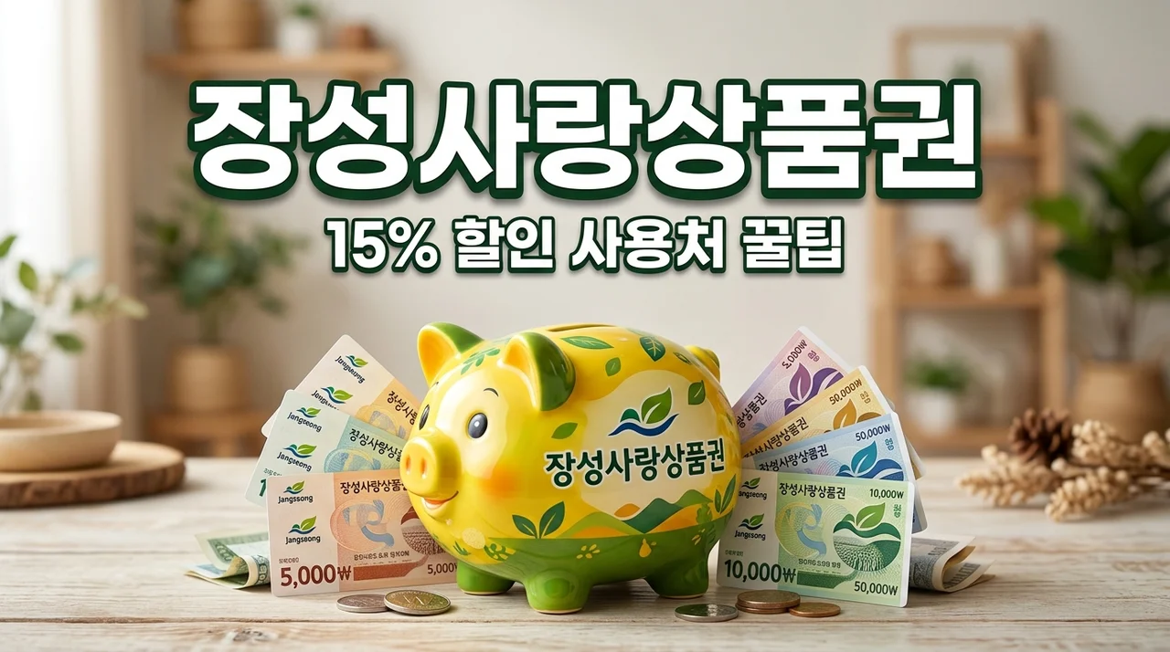 장성사랑상품권 가맹점 조회 및 15% 할인 구매 혜택 완벽 정리