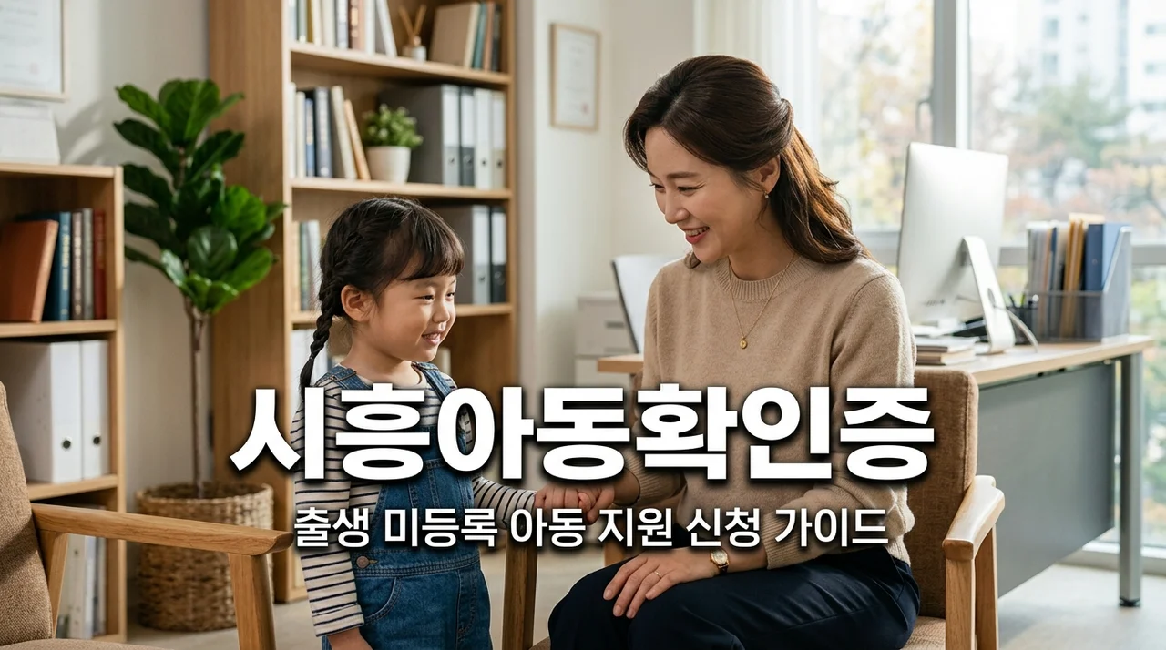시흥 출생 미등록 아동 시흥아동확인증 발급 지원 신청방법 총정리