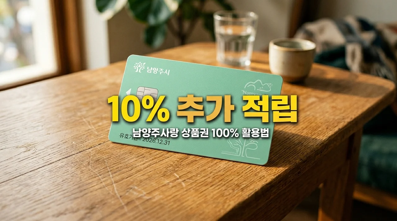남양주사랑상품권 10% 인센티브 및 신청 사용법 완벽 가이드