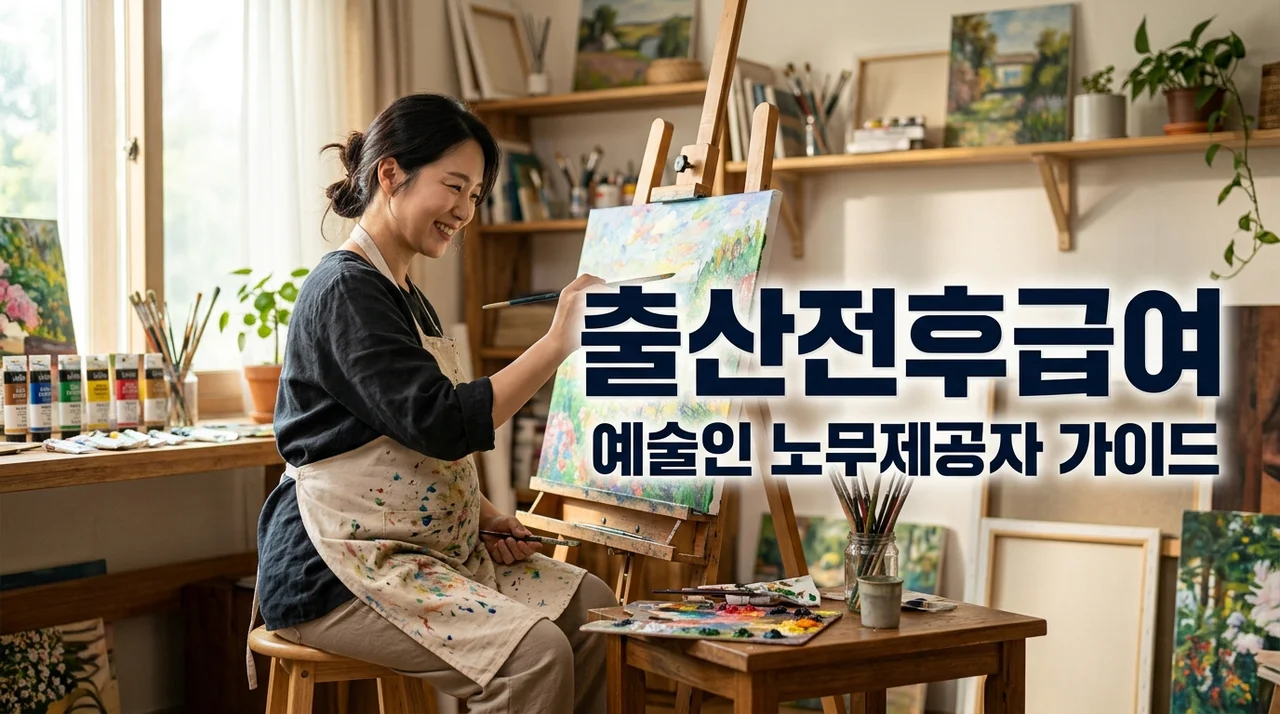 예술인 노무제공자 출산전후급여 신청 방법: 210만 원씩 3개월 지원 2026년 가이드