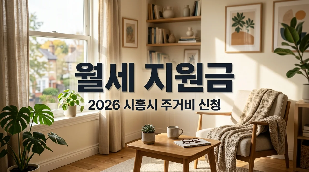 시흥시 월세 지원 주거비 신청방법 안내 (2026년 최신 대상 및 서류)