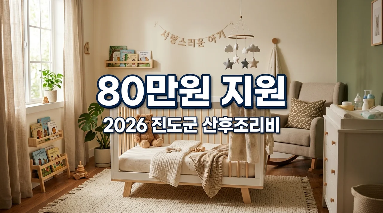진도군 산후조리비 80만원 지원! 2026년 신청 자격 및 서류 총정리
