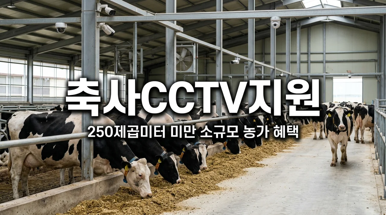 소형 농가 CCTV 지원 혜택: 250㎡ 미만 축사 스마트폰 감시 방법