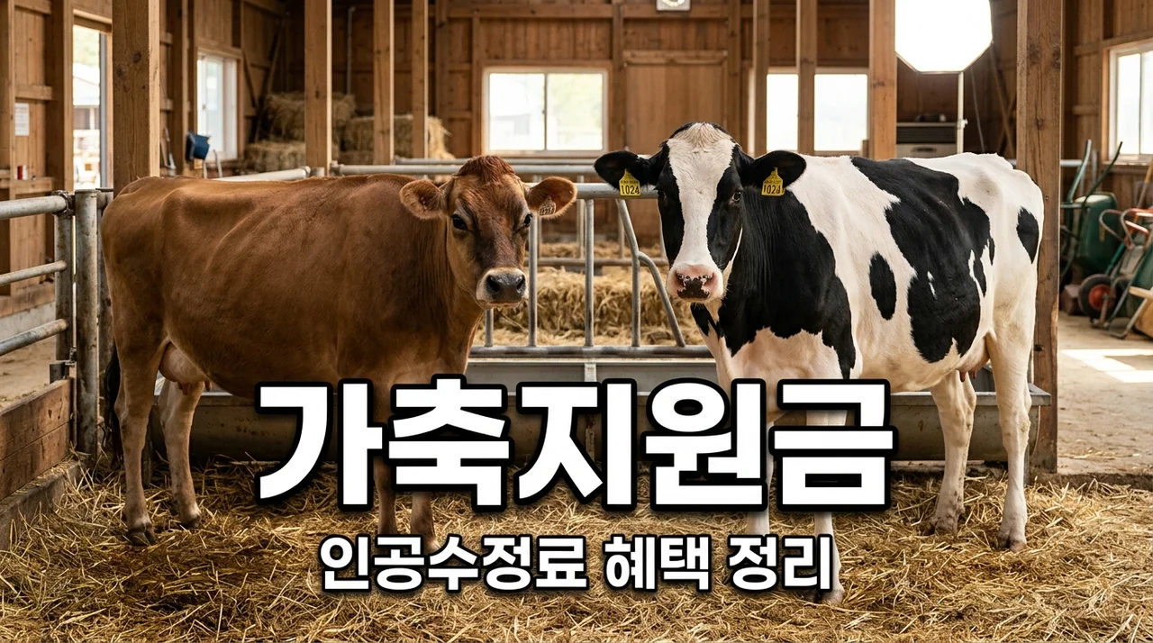 젖소는 2만원 한우는 1만원! 축협 가축인공수정료 지원 혜택 신청 방법 총정리