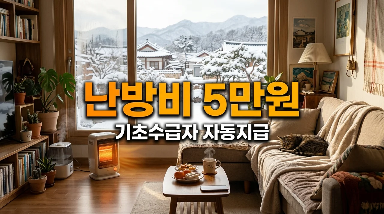 기초수급자 월동난방비 신청 없이 5만원 통장 자동지급 확인법
