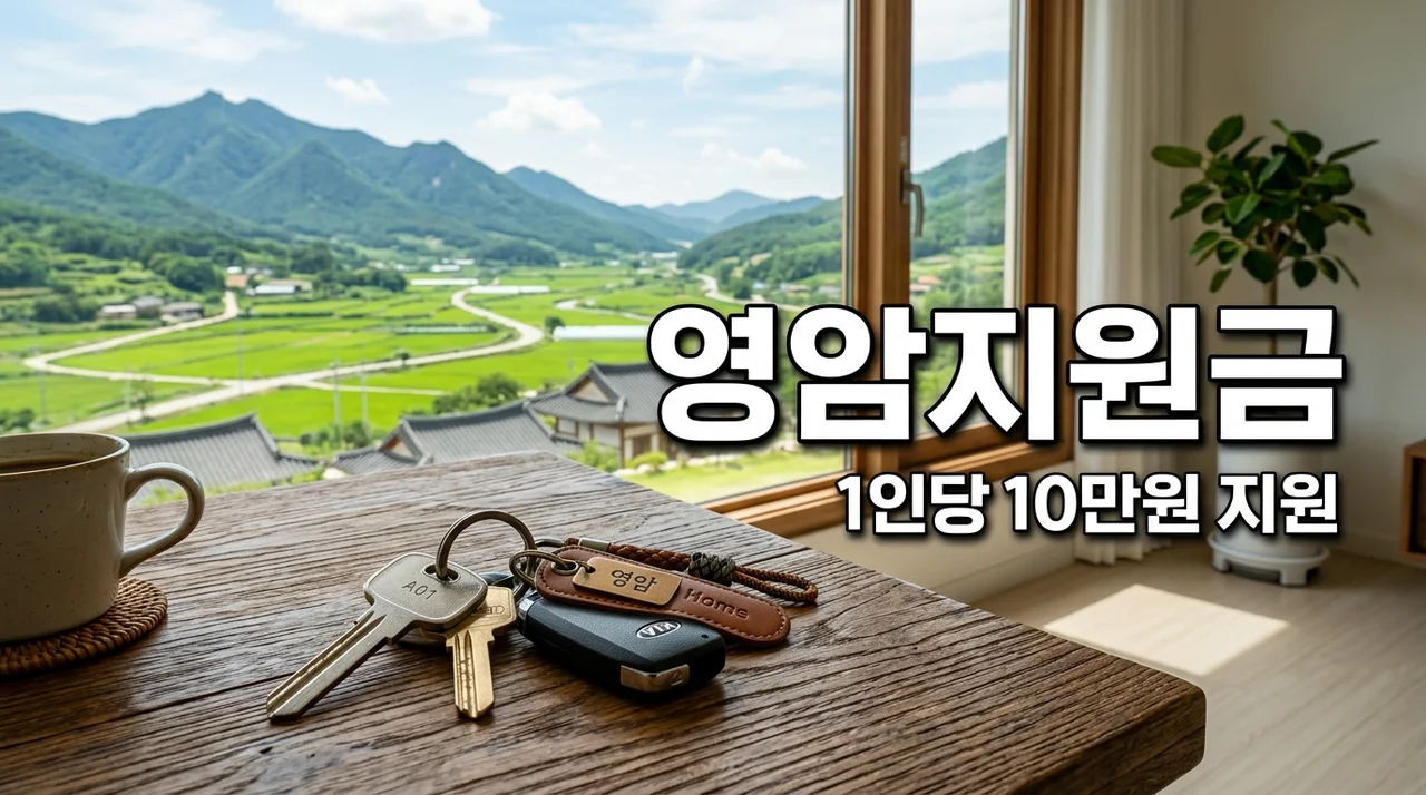 영암 정착지원금 신청 방법! 6개월 살면 1인당 10만원 받아요