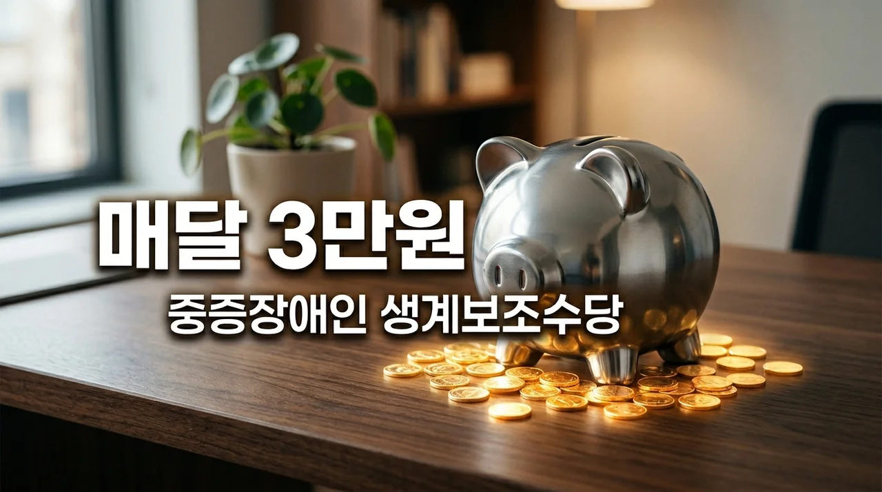중증장애인 생계보조수당, 매달 3만원 신청 없이 자동 지급받는 법