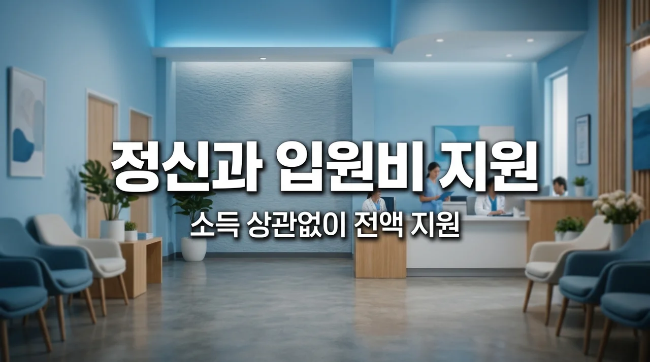 정신과 입원비 무서워 마세요! 소득 상관없이 응급실 입원비 전액 지원
