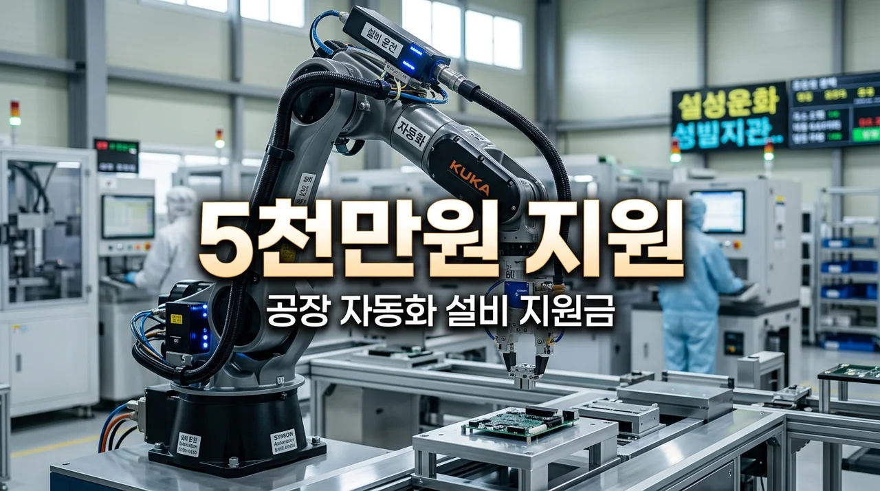 공장 자동화 설비 지원금 5천만 원 받기! 뿌리기업 정부지원 완벽 정리