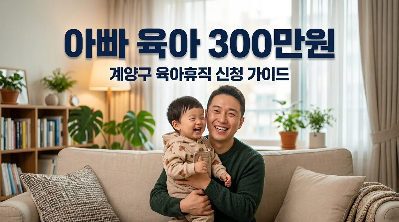 계양구 아빠 육아휴직 장려금 300만원 더 받는 법과 신청방법
