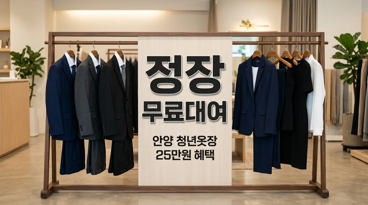 안양청년옷장 면접 정장 무료 대여 신청방법 및 연간 25만원 혜택