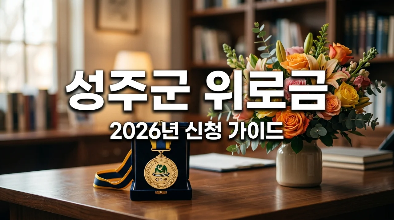 2026 성주군 국가보훈대상자 유족사망위로금 지원 대상 및 신청 방법