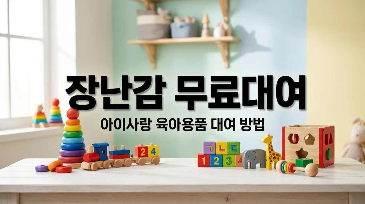 아이사랑 육아용품 대여 방법: 장난감 무료 지원 혜택 총정리