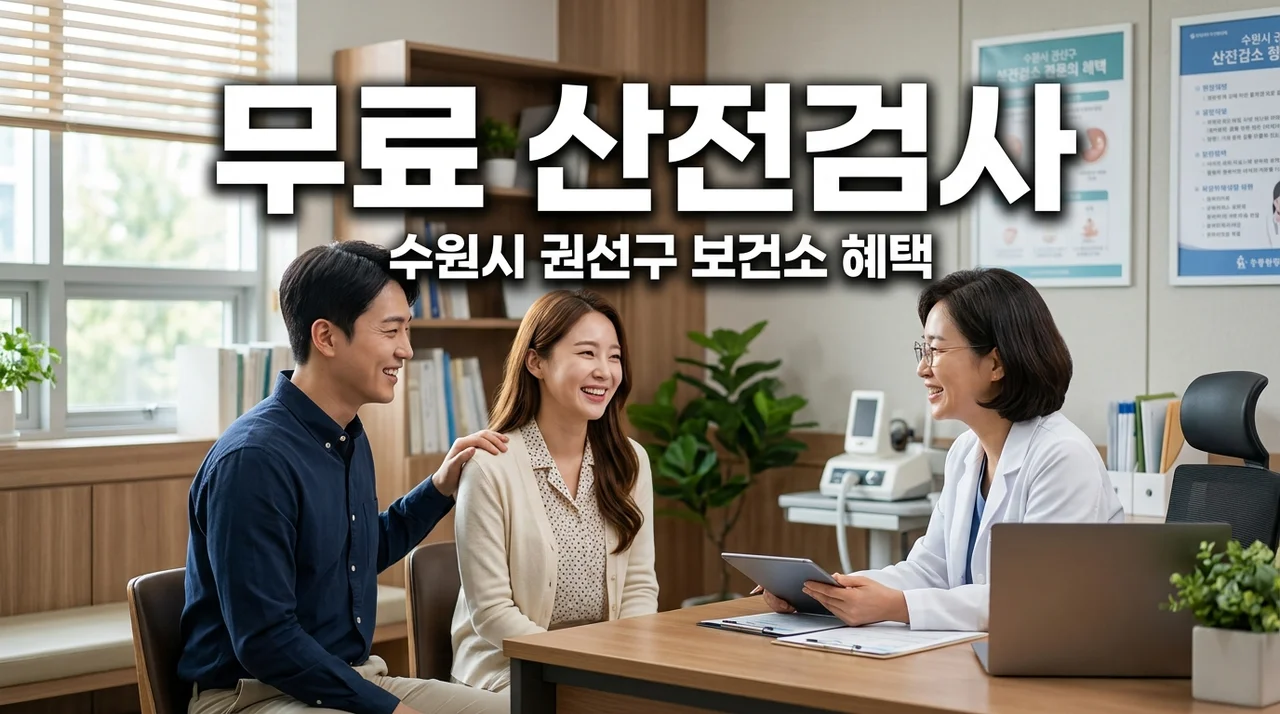 2026년 수원시 권선구 보건소 산전검사 대상 및 예비 신혼부부 무료 검진 항목 총정리